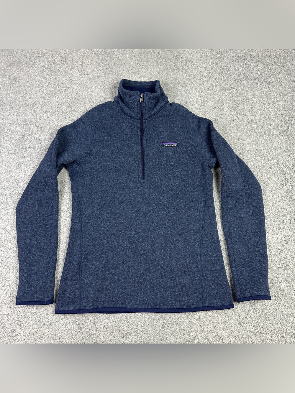 Patagonia Better Sweater Womens Small Navy 1/4 Zip Fleece Outdoor Hiking